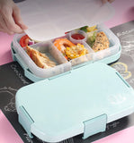 2 x RAW Customer Returns JOYZYAIYY Bento box children s lunch box with compartments, lunch box for microwave and dishwasher, school, small lunch box with 6 compartments and leak-proof, lunch box for kindergarten, - RRP €22.18