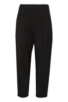 1 x RAW Customer Returns KAFFE Pants Suiting KAmerle Women s Pants High Waist 7 8 Women s Pants Business Regular Fit Black Deep 44 - RRP €80.62