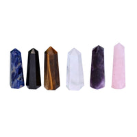 1 x RAW Customer Returns Kachvi gemstones. Healing stones. Crystals. Chakra stones. Amethyst stone. Spiritual gifts. Witch accessories. Rock crystal. Meditation accessories. Tumbled stones. Set of 6 magic wands - RRP €29.99