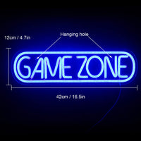 1 x RAW Customer Returns Game Zone Neon Signs Gamer LED Neon Light Gaming Zone Neon Sign for Game Room Decoration, Play Area, Man Cave, Pub, Gift for Teens, Friends, Boys Blue  - RRP €37.3