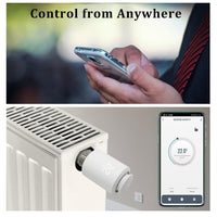 1 x RAW Customer Returns KETOTEK Zigbee Radiator Thermostat Tuya, Smart Thermostat Heating Digital with APP, Alexa Google Assistant Control, Additional Product for WiFi Starter Set, Tuya Zigbee Hub Required - RRP €29.03