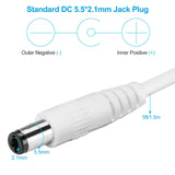 1 x RAW Customer Returns 12V 2A power supply for LED strips, transformer AC 200-240V to DC 12V driver converter adapter 24W with 5ft 1.5m cable power supply, 5.5 x 2.1mm socket, EU plug, GS T V CE - RRP €14.06