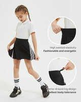 1 x RAW Customer Returns BebreezChic culottes girls sports skirt tennis skirt girls with pants skater mini skirt short high waist A line - RRP €19.73