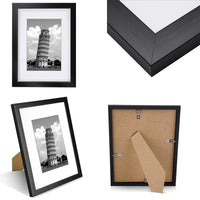 1 x Brand New Nacial 2 Pack Picture Frame Black A4, Picture Frame 21x30 Rframe A4 with Acrylic Glass Pane, Picture Frame Din A4 for Decoration - RRP €18.35