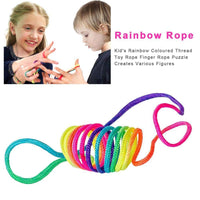 51 x Brand New Sunshine smile Rainbow Cord, 12 Pieces Kids Macrame Game Cord, Rope Finger Game, Finger Rope Game, Rainbow Rope, Finger Rope, Finger Rope, Rainbow Rope - RRP €503.88