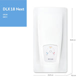 1 x RAW Customer Returns CLAGE DLX18 Next electronically controlled instantaneous water heater, bathroom group supply, 18kW 400V, temperature selection 35, 45 or 55 C, energy saving, VDE-GS tested, 3200-36218 - RRP €338.32