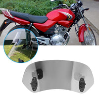 1 x RAW Customer Returns DEWIN Motorcycle Wind Deflector, Adjustable Clip on Windshield Wind Deflector Motorcycle Windshield Accessories Tawny  - RRP €28.39