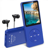 1 x RAW Customer Returns AGPTEK MP3 Player, 8GB lossless MP3 with 1.8 inch screen, 70 hours playback time portable music player with headphones, with FM radio, pictures, recordings, e-book, up to 64GB TF card, dark blue - RRP €34.66