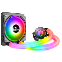 1 x RAW Customer Returns EMPIRE GAMING Guardian P-W120 Watercooling AIO PC Gamer CPU Cooling Liquid ARGB 3 Pins 5V 1x120MM Intel LGA 1700 1200 115X 1366 2066 2011, AMD AM5 AM4 Black - RRP €57.99