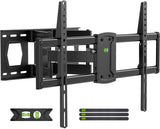 1 x RAW Customer Returns USX-MOUNT TV wall mount swiveling and tilting for 37-86 inch TVs, TV wall mount with max. VESA 600x400mm, TV mount up to 55kg, extendable double arm TV mount, XML901 - RRP €49.99