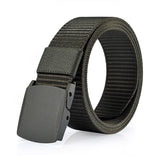 2 x Brand New HYCOPROT Tactical Belt for Elastic Adjustable Fabric Belt Breathable Nylon Canvas Belt with Plastic Buckle 2pcs, Grey  - RRP €55.2