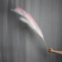 1 x Brand New huaao Artificial Pampas Grass 110cm, Dried Artificial Plant Flowers Dried Fluffy Feathers Bohemian Decorations for Vases Home Weddings Photography Floral Arrangements, Pink - RRP €22.8