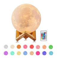 3 x RAW Customer Returns EXTSUD 15cm Moon Lamp 16 Colors 3D Moon Lamp with Remote Control Touch Switch Built-in Battery Operated Dimmable USB Rechargeable Night Lamp Bedroom Decorative Lights for Children, M15 - RRP €63.51