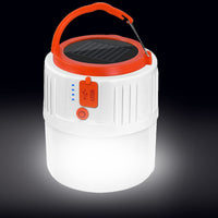 1 x Brand New USB Rechargeable Lantern - Portable Solar LED Camping Lantern Safety Flashlight Waterproof Search Light for Hiking, Fishing, Power Outages White  - RRP €16.63