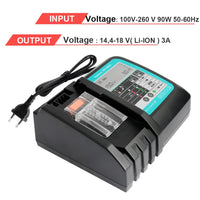 1 x RAW Customer Returns Powarobor DC18RC 14.4V-18V Quick Charger Compatible with Makita Li-ion Battery BL1830 1850 L1850 BL1860B BL1830B BL1430 BL1450 3A Charger With LCD Display DC18RA - RRP €28.51