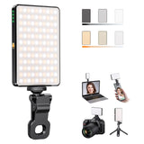 1 x RAW Customer Returns SEAEYES Selfie Light for Cell Phone, 120 LEDs Video Light with Clip CRI 95 2500-9000K 3000mAh Battery, 3 Light Modes Camera Light for Vlogging, Photography, Video Conferencing - RRP €32.99