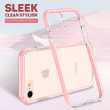 1 x RAW Customer Returns MATEPROX case compatible with iPhone 8 iPhone 7 iPhone SE 2020 iPhone SE 2020 mobile phone case, robust bumper protective case, shockproof clear protective case for iPhone 7 8 SE 2020 SE 2022-pink - RRP €13.02