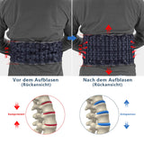 1 x RAW Customer Returns HONGJING Decompression Back Belt Lumbar Brace Support Inflatable for Lower Back Pain Relief -Stretch and go Belt, One Size Fits 74-124cm Waist - RRP €51.6