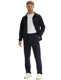 1 x RAW Customer Returns Morgenstern men s tracksuit house suit set jersey cotton polyester navy blue M - RRP €80.62