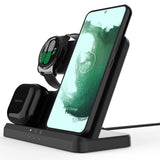 1 x RAW Customer Returns OneCut Wireless Charger 3 in 1, inductive charging station for Samsung Galaxy S24 S23 Ultra S22 S21 S20 FE S10 S9 Note 20 10 9 8 Z Filp Z Fold 5 4 3, Galaxy Watch 6 5 4, Galaxy Buds 2 Pro Live - RRP €35.99