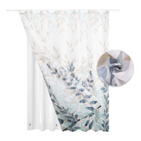 10 x Brand New WELTRXE shower curtain 2 in 1 set, basic liner made of PEVA with magnet and digital print shower curtains made of polyester, anti-mold shower curtain, waterproof, washable, 180 cm shower curtains, checks - RRP €209.0