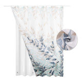 6 x Brand New WELTRXE shower curtain 2 in 1 set, basic liner made of PEVA with magnet and digital print, shower curtains made of polyester, anti-mold shower curtain, waterproof, washable, 180 cm shower curtains, branches - RRP €124.86