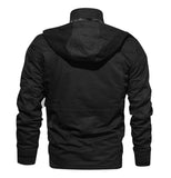 1 x RAW Customer Returns KEFITEVD Men s Winter Parka Warm Winter Jacket with Removable Hood Lined Parka Jacket Winter Jacket Cotton Transition Jacket with Inner Fleece Military Jacket Black M Label 3XL  - RRP €83.68