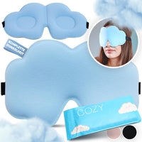 1 x RAW Customer Returns COZY Cozy Sleep Mask Women Men Melatonin-Protective Adjustable Strap 18g Ultra-Light Sleeping Eye Mask for Airplane, Car, Train, Hotel, Travel Black - RRP €25.2