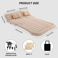 1 x RAW Customer Returns HAMON SUV Car Mattress with 2 Inflatable Pillows, Inflatable Mattress for Travel, Camping, Outdoor Activities, Portable Mattress for Backseat and Trunk - RRP €59.0