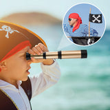 1 x RAW Customer Returns STOBOK Kids Pirate Monocular Telescope 2 Pieces Retractable Handheld Collapsible Brass Telescope Zoomable Portable Pirate Spyglass for Cruise Ship Travel Watching Games Hiking Hunting - RRP €14.83