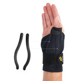 1 x RAW Customer Returns Bracoo TP32 thumb bandage for left and right thumb Stable thumb orthosis for men and women - dual stabilizer to stabilize the thumb - black 1 piece  - RRP €19.15