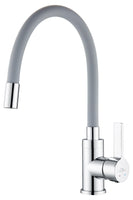 1 x RAW Customer Returns Auralum kitchen tap with flexible spout, gray kitchen tap, 360 swivel single lever mixer, high pressure tap mixer tap for kitchen sink - RRP €36.68