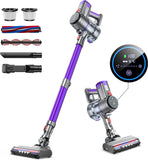 1 x RAW Customer Returns BuTure Cordless Vacuum Cleaner, 400W 33Kpa Powerful Electric Broom with LCD Touch Screen, 55 Min Autonomy, 4 in 1 Powerful - RRP €226.22