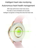 1 x RAW Customer Returns Smartwatch ladies round with telephone function blood pressure measurement notification pedometer watch ladies smatchwatch watches with heart rate measurement sleep monitor sports monitor of consumption mileage - RRP €77.64