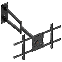 1 x RAW Customer Returns WHYFONE TV wall mount swivel bracket for 32-70 inch flat curved TVs, 180 rotatable TV wall bracket with 710mm long arm, tiltable corner TV bracket up to 45kg Max. VESA 600x400mm - RRP €69.99