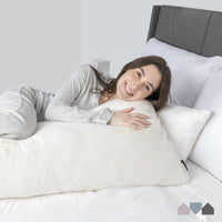 1 x RAW Customer Returns Milliard Premium Memory Foam Side Sleeper Pillow - Long Body Pillow Nursing Pillow with Soft Breathable Cover - Large, White - RRP €45.37