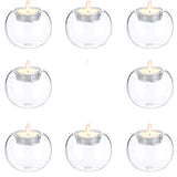 1 x RAW Customer Returns Nuptio Candle Holder 8 Pieces Bubble Candle Holders for Table Glass Wedding Christmas Halloween Home Gifts DIY Garden Ornaments Votive Candle Holders - RRP €20.15