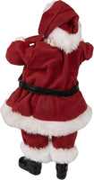 4 x Brand New HAES DECO - Decorative figure Santa Claus - Size 16x8x28 cm - Collection Who is Santa - Color red - Material textile on plastic - Christmas figure, Christmas decoration - RRP €81.6