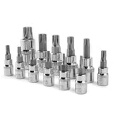 1 x RAW Customer Returns Gunpla 13-piece Torx socket set T10-T70 sockets bit inserts socket wrench inserts for screwing work on cars, motorcycles and bicycles - RRP €12.77