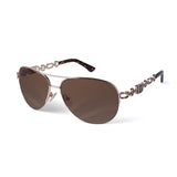 1 x RAW Customer Returns FONHCOO Mirrored Sunglasses Women UV400 Glasses Vintage Pilot Glasses Retro Sunglasses Women with Eye-catching Mirroring Brown  - RRP €22.99