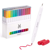 1 x RAW Customer Returns XINART Dual Tip Pens for Cricut Joy Machines, Fine Point Pen Marker Pen with 33 Colors Writing Pen Compatible with Cricut Joy Plotter 0.4 Tip 1.0 Tip, 36 Pack  - RRP €29.5