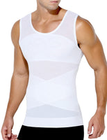 1 x RAW Customer Returns Casey Kevin Shapewear Undershirt Men, Tummy Control Undershirt Men, Compression Underwear Tank Top Men, Compression Shirt Men Body Shaper - RRP €50.41