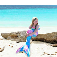 1 x RAW Customer Returns SPEEDEVE Girls Mermaid Tail Mermaid Fin Bikini Set - RRP €43.36