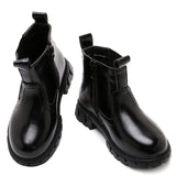 1 x Brand New DADAWEN Unisex Child Boy Girl Baby Winter Snow Boots Ankle Boots Waterproof black B 21 - RRP €23.69