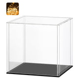 1 x RAW Customer Returns Huijintao Acrylic Showcase Countertop Display Case Cube Box Organizer Showcase Dust Protection for Action Figures Collectibles 9x9x9inch 23x23x23cm  - RRP €41.8