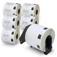 1 x RAW Customer Returns BETCKEY - 10 Rolls DK-11209 Address Labels Compatible with Brother, 62mm x 29mm, 8000 Labels for Brother QL Label Printers 2 Reusable Label Holders  - RRP €34.81