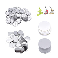 1 x RAW Customer Returns Set of 200 DIY pins buttons design a badge, make your own buttons, button set with pin, for crafts and craft activities 32 mm 1.26 inches  - RRP €38.99