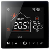 1 x RAW Customer Returns Beok Thermostat Underfloor Heating Water, Smart Wifi Room Thermostat Underfloor Heating Thermostats Heating Digital Programmable, Compatible With Tuya Smart Life Alexa Google Home, TR9HB-WIFI-WP Black - RRP €50.41