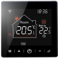 1 x RAW Customer Returns Beok Thermostat Underfloor Heating Water, Smart WiFi Room Thermostat Underfloor Heating Thermostats Heating Digital Programmable, Compatible with Tuya Smart Life Alexa Google Home, TR9HB-WIFI-WP Black - RRP €50.41