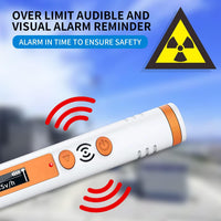 1 x RAW Customer Returns CHNADKS Geiger Counter, HFS-P3 Geiger Counter Radioactivity Dosimeter, Rechargeable Beta Gamma X-Ray Radiation Detector, Portable Radioactivity Measuring Instrument with Pen Clip - RRP €60.05